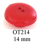 Grason OT Series TEOAE Eartips - Twin-Holed, 14mm, Red (100 / pk)